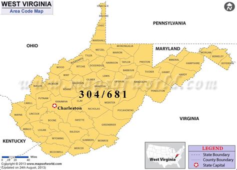 Hancock County Area Code, West Virginia | Hancock County Area Code Map