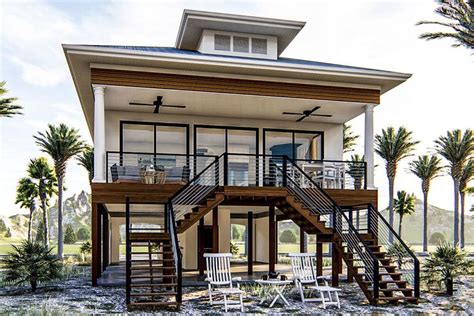 Plan 62791DJ: Coastal House Plan with Waterfront Views From Every Room | Coastal house plans ...