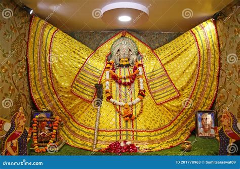 Hindu God Khatu Shyam In Rajasthan Royalty-Free Stock Photography ...