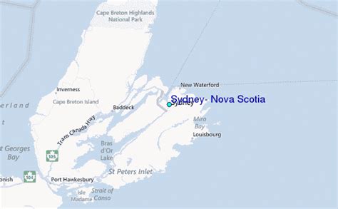 Sydney, Nova Scotia Tide Station Location Guide