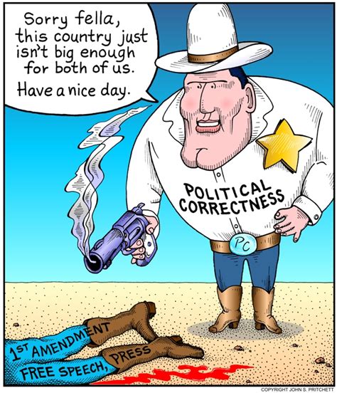 Political Correctness color cartoon, politically correct cartoon, PC ...