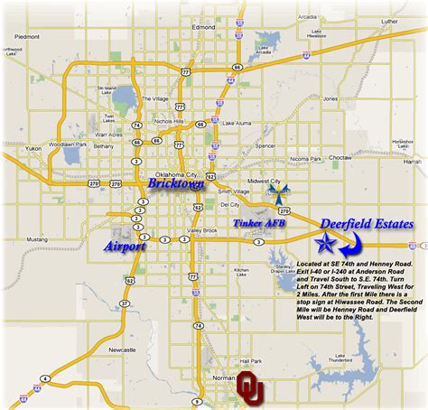 Oklahoma City Map Tourist Attractions - ToursMaps.com