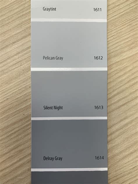 the shades of gray and white are shown in this color swat list for ...