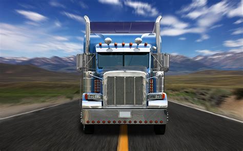 HD Wallpaper of a Powerful Truck on the Open Road