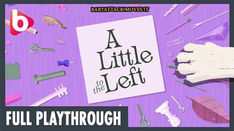 A LITTLE TO THE LEFT | Full playthrough | A satisfying puzzle game about organising and neatness ...