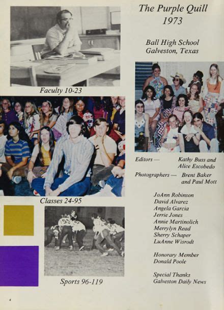 Explore 1973 Ball High School Yearbook, Galveston TX - Classmates