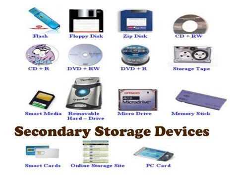 Secondary storage devices