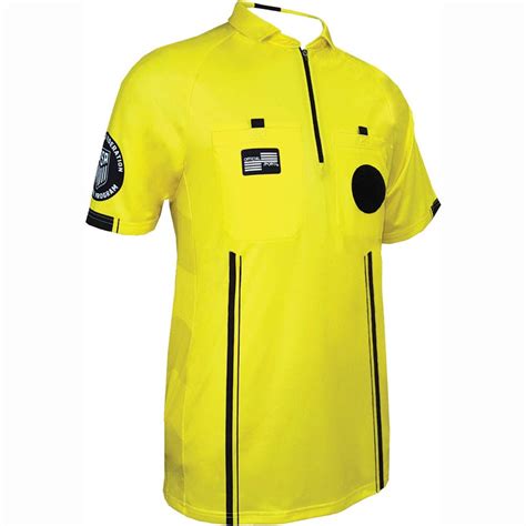 Official Sports International USSF Pro Cool Wick Referee Jersey - Yellow - 9070 | Soccer Village