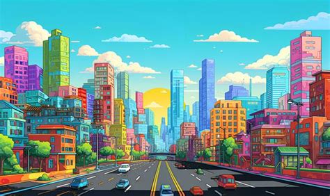 Pixel Art City Stock Photos, Images and Backgrounds for Free Download