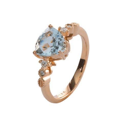 Ballerina A La Seconde Aquamarine Ring