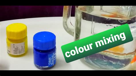 Primary colour mixing yellow & Blue for toodlers - YouTube