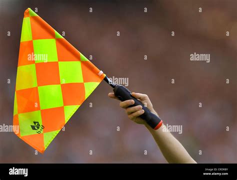 Flag signalising offside mcphoto hi-res stock photography and images ...