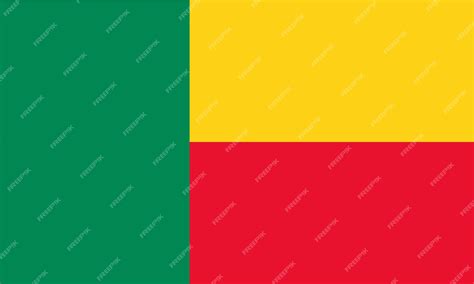 Premium Vector | The national flag of benin vector illustration with ...