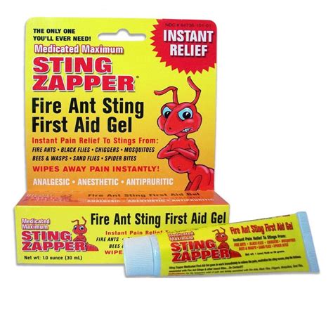 1 Fire Ant Bite Treatment Sting Zapper Gel Cream Bee Bed Bugs Mosquito ...