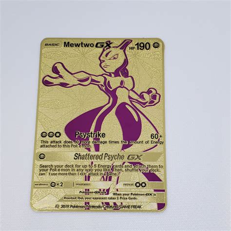 Mewtwo Gold Card - Printable Cards