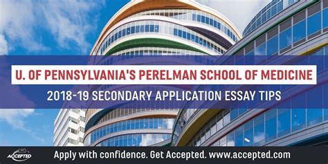 Perelman School of Medicine [UPENN] Secondary Essay Tips | Accepted