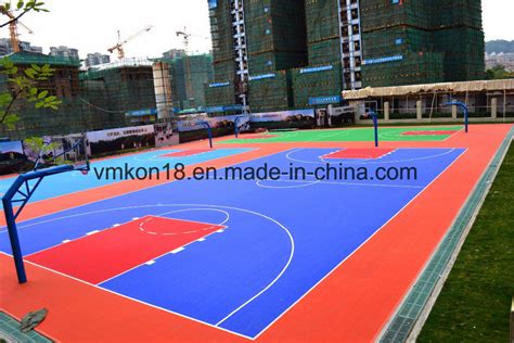 Multi-Sport Waterproof Outdoor Rubber Flooring for Basketball Sports Court - Basketball Court ...