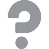 White Question Mark Emoji on JoyPixels 2.0