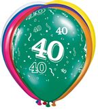 40-a-round latex balloons. Eco Friendly 40th Birthday Balloons