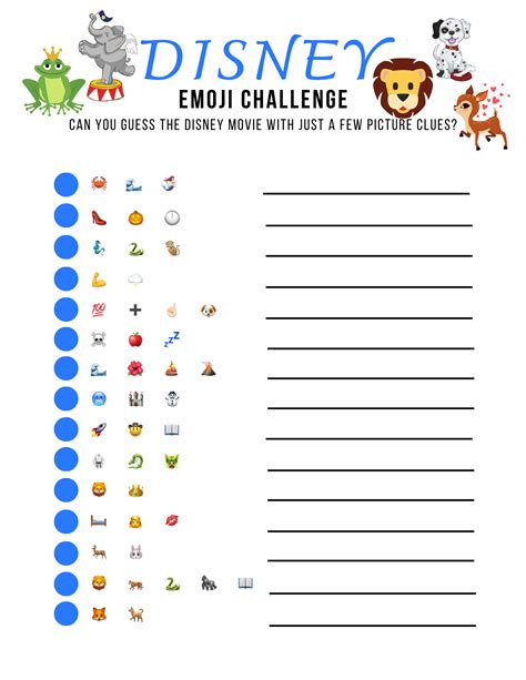 Disney Movie Emoji Quiz With Answers - FREE PRINTABLE - The Life Of Spicers