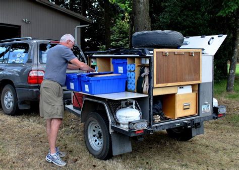 Ed and Lorraine’s Gear Hauler Trailer | Römork karavan, Çadır kampı, Kamp