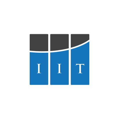 IIT letter logo design on WHITE background. IIT creative initials letter logo concept. IIT ...