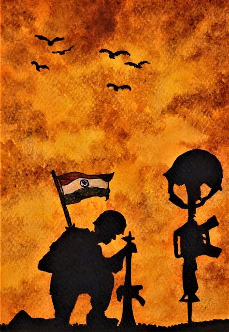 Fierce And Bold Soldier Patriotism Painting by Vidhi Jain | Fine Art ...