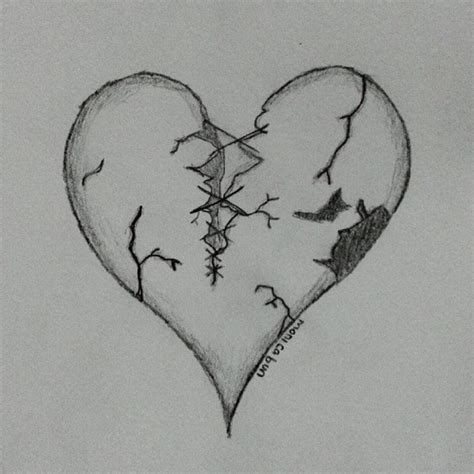 Just a broken hearted #art #sketch #black #color #draw #book #pencil # ...