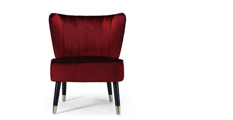 red velvet chair