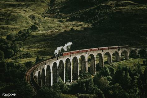 Glenfinnan Viaduct railway in Inverness-shire, Scotland | premium image by rawpixel.com ...