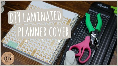 DIY Laminated Planner Cover! SCOTCH Thermal Laminator - YouTube