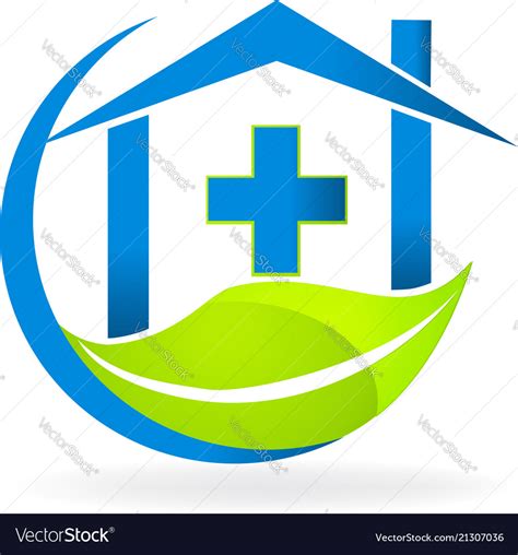 Medical clinic symbol nature business logo Vector Image