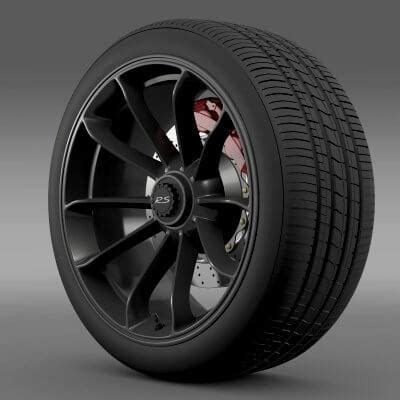 Porsche 911 GT3 RS 2015 Wheel - 3D Model by Creative Idea Studio