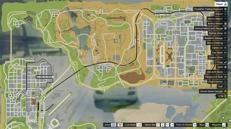 Atlas Gta 5 Style Map With Radar For Las Venturas And San Fierro Gta ...