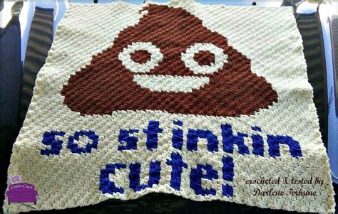 Stinkin Cute Afghan, C2C Crochet Pattern, Written Row Counts, C2C Graphs, Corner to Corner ...