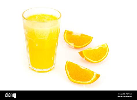 Fresh orange juice with pulp, healthy food Stock Photo - Alamy