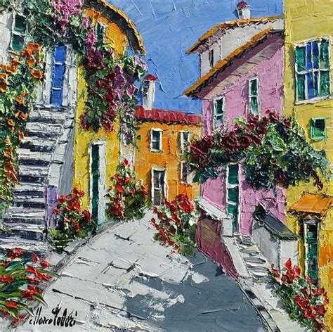 Alley in Abruzzo Italy oil painting italian paintings #OilPaintingItaly | Italian paintings ...