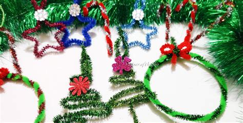 Easy To Make Pipe Cleaner Christmas Ornaments | AllFreeChristmasCrafts.com