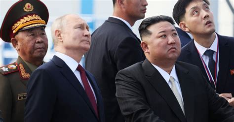 Kim Jong Un, Putin meet for arms talks at Russian spaceport