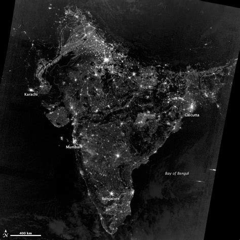 Nasa releases satellite images of India on Diwali night