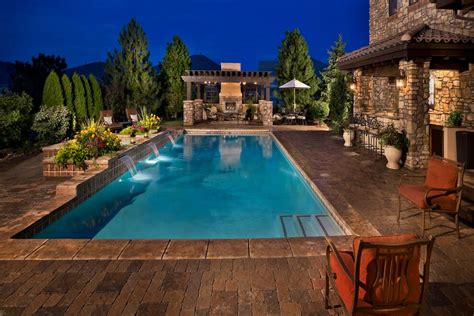 29 Spectacular Rectangular Pool Landscaping Ideas