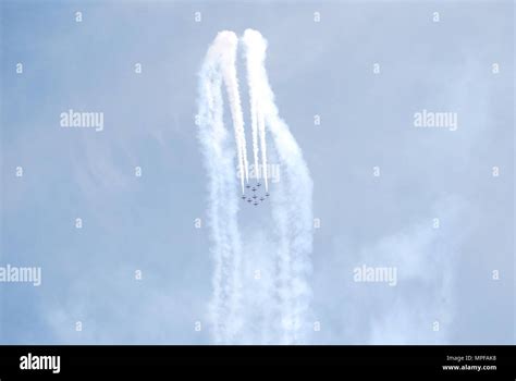 Red Arrows Display Stock Photo - Alamy