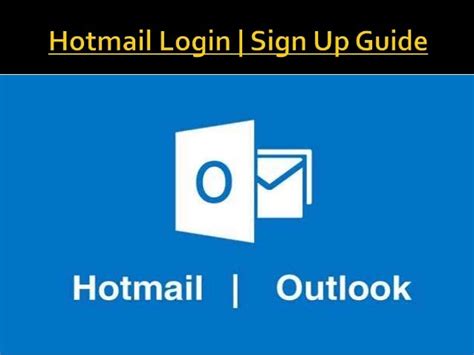 Hotmail login Sign up