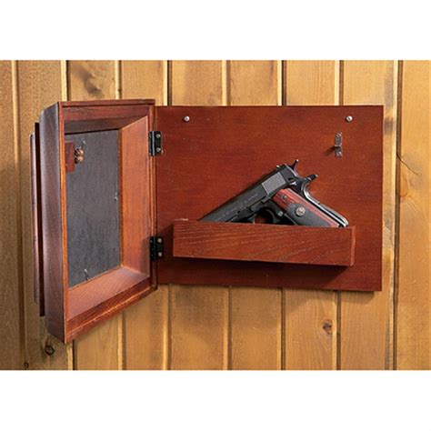 Hide - A - Gun Picture Frame, Dark Oak - 83810, Gun Safes at Sportsman's Guide