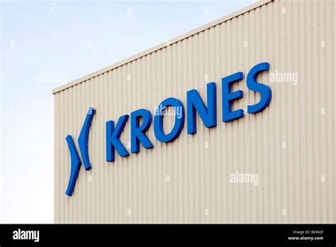 Logo of the Krones AG company on a factory hall in Neutraubling, Bavaria, Germany, Europe Stock ...