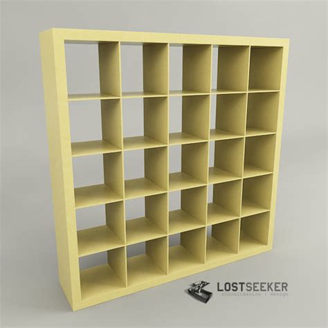 3ds max ikea expedit bookcase 5x5