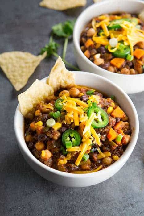 Easy Instant Pot Veggie Chili - Cook Fast, Eat Well