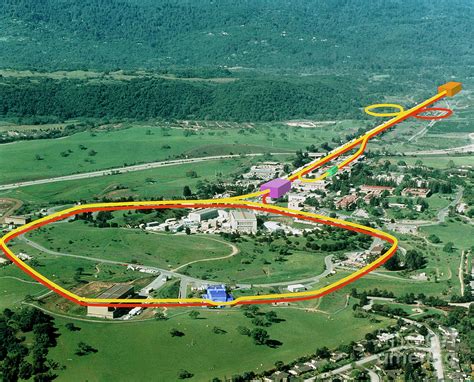 Aerial View Of Slac Accelerator Position Photograph by Stanford Linear Accelerator Center ...