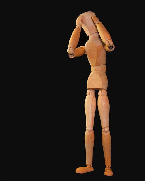 Free photo: figure, man, stand, headaches, headache, thinking, doll | Hippopx