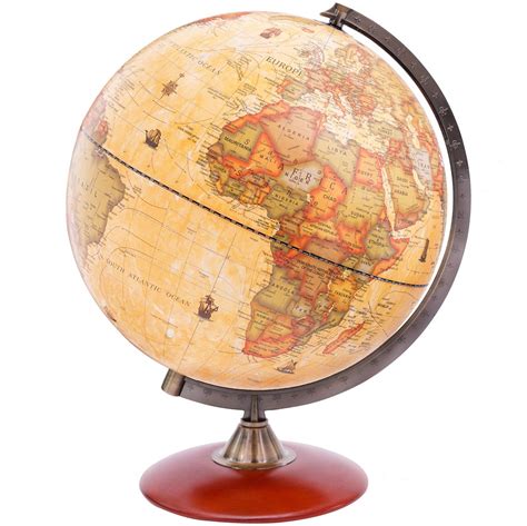 Globe terrestre ancien|mappemonde ancienne vintage|MonAtlas.fr